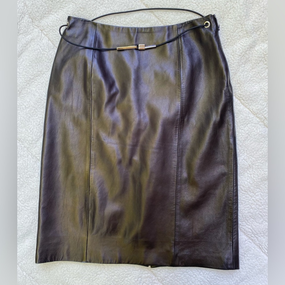 Prada Leather Skirt